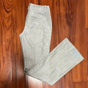 White House Black Market Silver Gray Classic Flare Pants Size 0